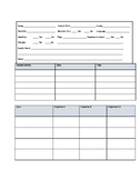 IEP summary template.  IEP OBJECTIVE template
