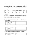 Reflexive verbs personal questions structured practice