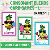 Summer Consonant Blend Card Games - L for 1st, 2nd, 3rd Grade