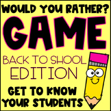 Would You Rather BACK TO SCHOOL Game | BRAIN BREAK
