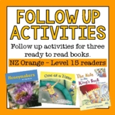 Orange L15 - Reading - Follow Up Activities and Worksheets - 3 books
