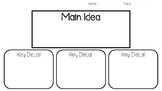 Main Idea and Key Details Graphic Organizer