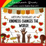 Black History Month Bulletin Board with Inspirational Quotes Editable