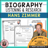 HANS ZIMMER Research and Listening Activities for Middle School General Music