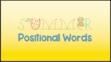 Summer / Beach Positional Words Google Slides