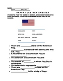 FLAG DAY WORD BANK ACTIVITY WITH ANSWER KEY