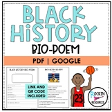 Black History Bio Poem Black History Month