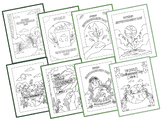 WORLD ENVIRONMENT DAY COLORING, 10 PAGES, ENVIRONMENT DAY JUNE 5 ACTIVITIES