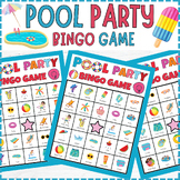 No Prep Summer Pool Party Bingo Game, end of year vacation activities for kids