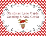 Christmas Lace & Count Cards (w/ additional ABC cards)
