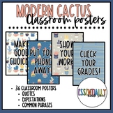 Modern Cactus - Classroom Posters