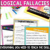 Teaching Logical Fallacies Activities | Logical Fallacy Terms Posters