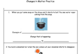 Changes in Matter Practice