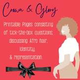 Crown & Glory: Afro Hair Activity Printable Pages for Black History Month