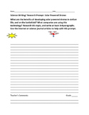 SCIENCE WRITING/ RESEARCH PROMPT: SOLAR POWERED DRONES