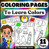Color Recognition Activity: Coloring Sheets for Toddlers & Preschoolers