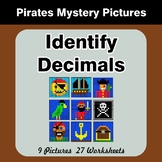 Identify Decimals - Pirates Color By Number | Math Mystery Pictures