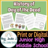 History of Day of the Dead Middle Junior High School Editable Print Non Fiction