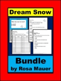 Dream Snow Bundle Questions Google Forms Quiz, Task Cards, & Worksheet