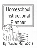 Homeschool Instructional Planner