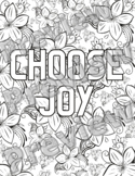Choose Joy Coloring Page
