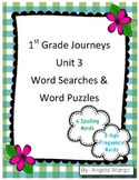 1st Grade Journeys Word Searches & Puzzles Â¨C Unit 3