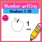 Number Writing Practice 0-10 - Number Writing - worksheets