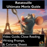 Ratatouille Movie Guide: Worksheets, Close Reading, Coloring, & More!