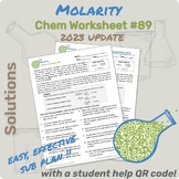 89-Molarity Worksheet