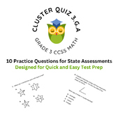 Cluster Quiz Geometry 3.G.A