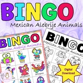 Alebrije Animals Bingo Cards Mexican Spirit Animals Dia de los Muertos 3x3