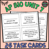 AP Bio Unit 7 Natural Selection Task Cards