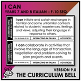 V9 I CAN | AUSTRALIAN CURRICULUM | YEARS 7 & 8 ITALIAN - FY10 SEQ.