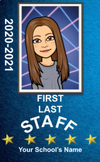 School Staff Badge Template