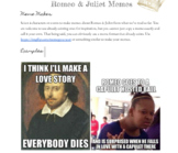 Romeo & Juliet - Meme Maker!