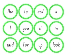 Dolch Sight Words (Pre Primer) Word Rounds