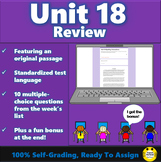 Unit 18 Passage, a 3rd Grade Spelling Connections Google Forms Test