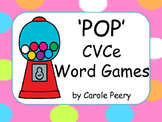 'POP' CVCe Word Games Editable