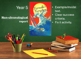 Year 5. Model Text. Kensuke's Kingdom. Non-Chronological Report
