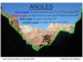 "Angles" in the shadows at Zion National Park (Math Poster)