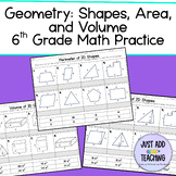 Geometry: Shapes, Perimeter, and Area Practice for 6th Grade