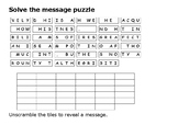 Solve the message puzzle from Bob Marley