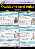 Teacher - Flash Cards | Knowledge Card Index | Professions | English