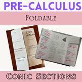 Conic Sections Foldable - Formulas and Images in an Organized Foldable!