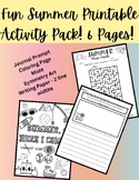Printable Summer Activity Pack!