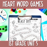 Heart Word Practice Games | Wonders 1st Grade High Frequency Words Unit 5