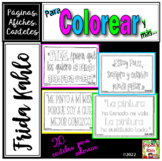 Frida Kahlo -Frases para colorear