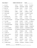 Regular ER & IR Verbs : Rapid Practice