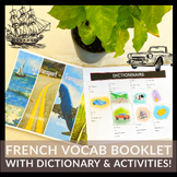 Le Transport - French Transportation Vocabulary Booklet for FSL and Immersion
