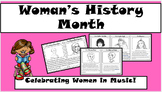 Women's History Month: Celebrating Women in Music! Facts and Color Sheets